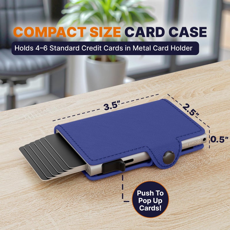 Conceal Plus Small RFID Wallet for Women, Slim Compact RFID Blocking Credit Card Holder Womens Wallet, Smart Pop Up Minimalist Card Case, Holds 4-6 Standard Cards Plus Cash & ID, Compact Travel Wallet - Image 2